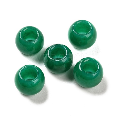 Natural Malaysia Jade Dyed European Beads G-R488-01A-1