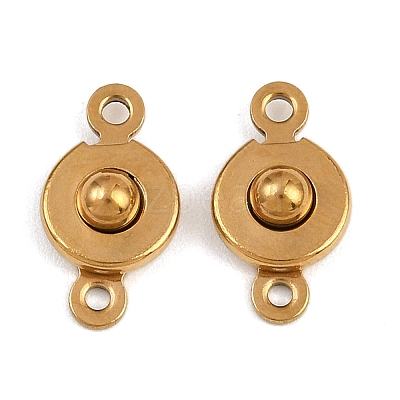 304 Stainless Steel Snap Clasps LS-STAS-K311-03G-1