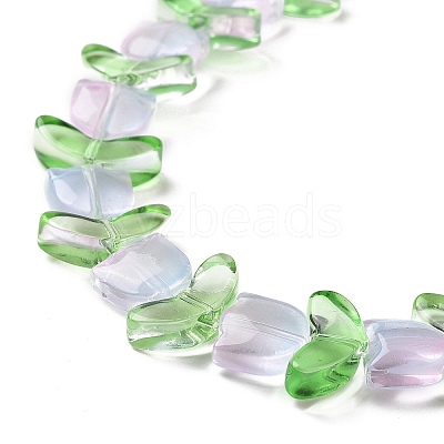Transparent Glass Beads Strands LAMP-H061-02F-1