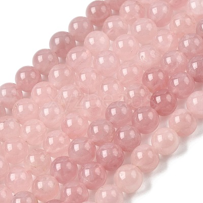 Natural Madagascar Rose Quartz Beads Strands G-B167-A06-10mm-1