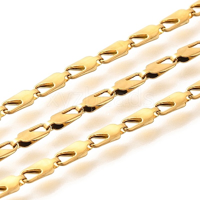 304 Stainless Steel Oval Link Chains CHS-H035-02B-G-1