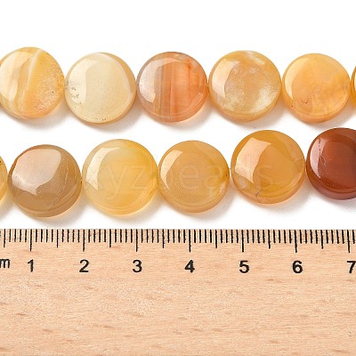 Natural Yellow Botswana Agate Beads Strands G-F790-H04-04-1