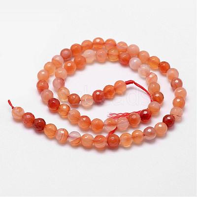 Natural Carnelian Beads Strands G-D840-34-4mm-1