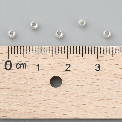 PVD Vacuum Plating Brass Round Spacer Beads X-KK-I601-3mm-S-RS-1