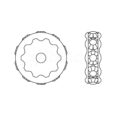 Preciosa® MAXIMA Crystal Multi-Stones Settings Y-PRC-MA4-00030-200-S-1