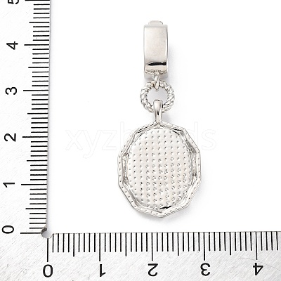 Brass Micro Pave Cubic Zirconia Pendants KK-S510-45GP-01-1
