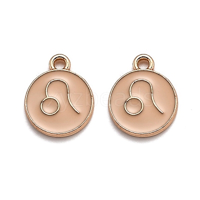 Alloy Enamel Pendants ENAM-S124-01A-10G-1