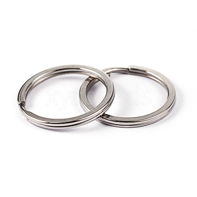 Tarnish Resistant 304 Stainless Steel Split Key Rings STAS-G130-41P-1