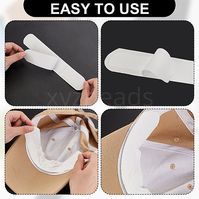 10Pcs Cloth Hat Sweat Liner FIND-WH0148-272B-1