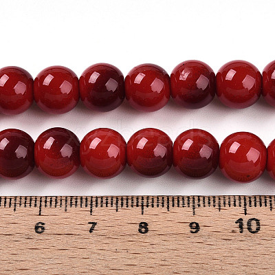 Baking Paint Glass Beads X1-DGLA-N012-10mm-10-1