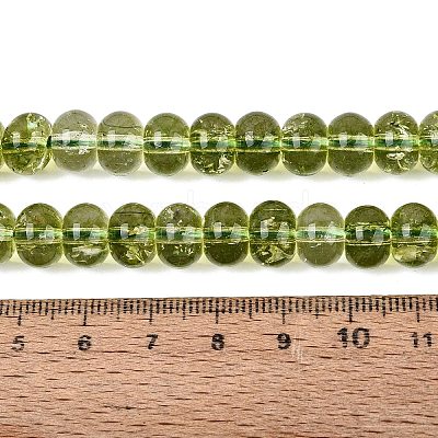 Crackle Transparent Glass Beads Strands GLAA-N074-02B-01-1