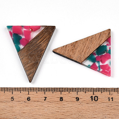 Resin and Walnut Pendants FIND-R051-01G-1