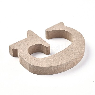 Letter Unfinished Wood Slices DIY-WH0162-62G-1