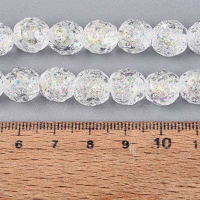 Handmade Foil Glass Beads Strands FOIL-Q002-05K-1