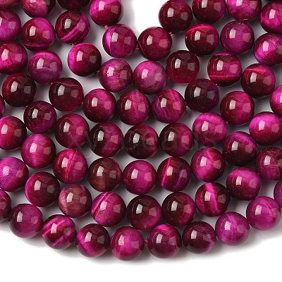 Natural Rose Tiger Eye Beads Strands X-G-G099-10mm-3-1