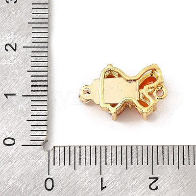 Brass Micro Pave Cubic Zirconia Box Clasps KK-G484-02G-1