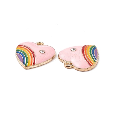 Alloy Enamel Pendant ENAM-H039-07G-D-1