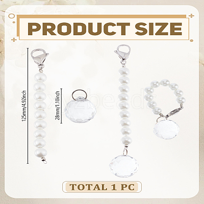Round Glass Cup Charms HJEW-LP00041-1