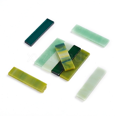 Glass Mosaic Tiles Cabochons GLAA-G072-05C-1