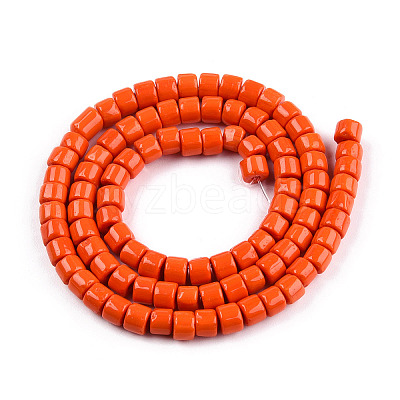 Opaque Solid Glass Bead Strands X-GLAA-N047-09-F02-1