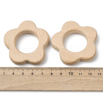 Natural Beech Wood Linking Rings WOOD-I017-10-1
