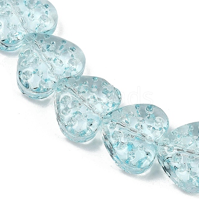 Transparent Glass Beads Strands GLAA-H038-01G-1