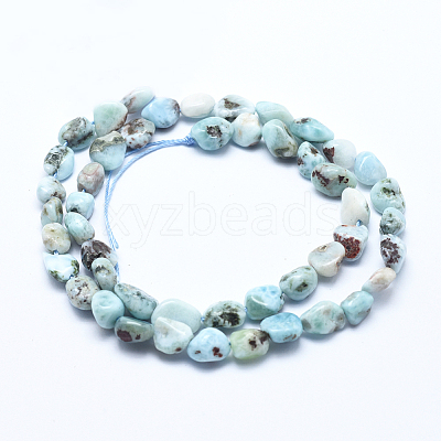 Natural Larimar Bead Strands G-E483-47-1