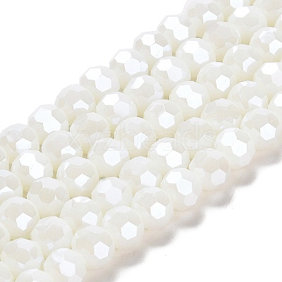 Electroplate Opaque Glass Beads Strands LS-EGLA-A035-P8mm-A01-1