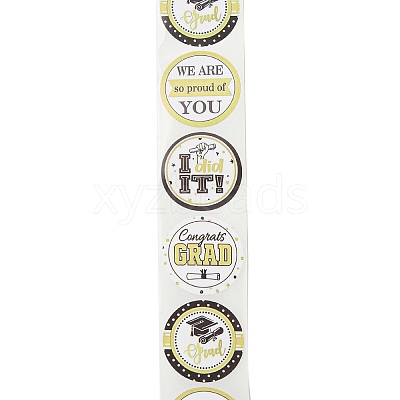 Graduation Theme Stickers Roll X-DIY-H167-04B-1