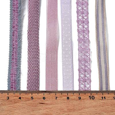 18 Yards 6 Styles Polyester Ribbon SRIB-C001-I01-1