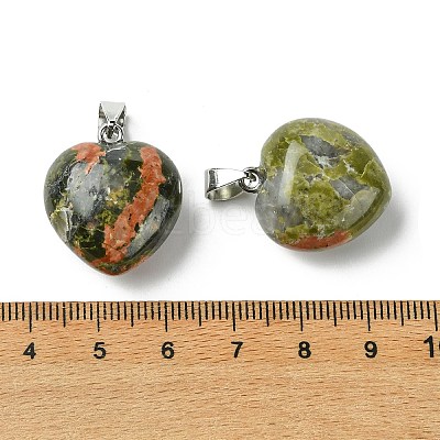 Natural Unakite Pendants G-F820-10A-27-1