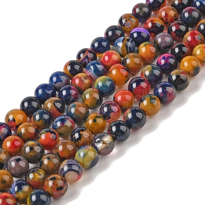 Natural Agate Bead Strands G-C116-B01-01-1