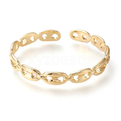 Brass Cuff Bangles BJEW-F411-03G-1