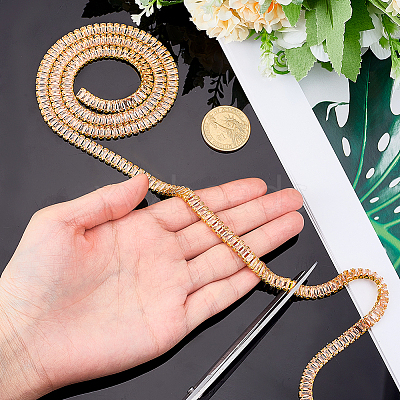 1M Brass Rhinestone Cup Chains CHC-PH0001-27C-1