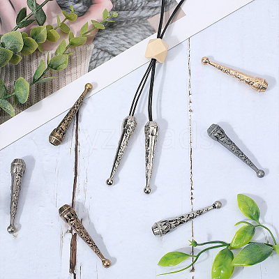 14Pcs 7 Colors Alloy Cord Ends FIND-GF0007-11-1