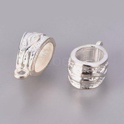 Tibetan Silver Color Plated Tube Bails K08IW022-1
