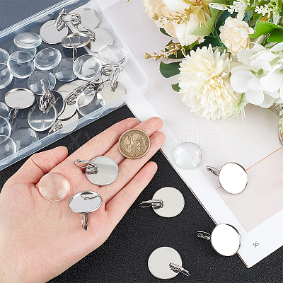 DIY Blank Dome Earring Making Kit DIY-UN0052-10-1