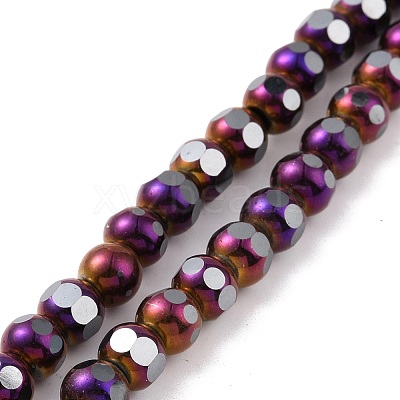 Electroplated Non-magnetic Synthetic Hematite Beads Strands G-G862-02H-1