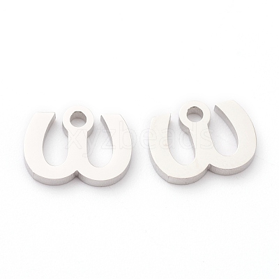 Non-Tarnish 304 Stainless Steel Charms STAS-G244-01W-1