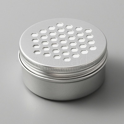 Aluminium Shallow Round Candle Tins AJEW-WH0312-59A-1