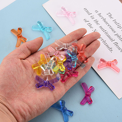 Transparent Acrylic Beads TACR-S154-55B-1