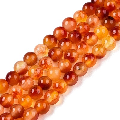 Dyed Natural White Jade Beads Strands G-T140-4mm-A13-1