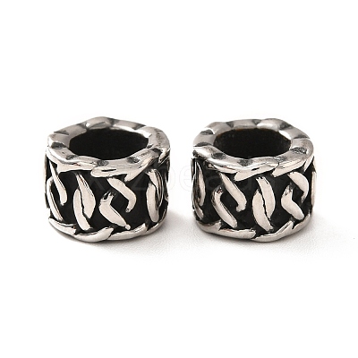 316 Surgical Stainless Steel European Beads High Polished STAS-A060-16AS-1