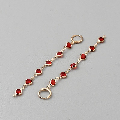 Alloy Flat Round Tassel Leverback Earrings EJEW-WH0020-36C-1