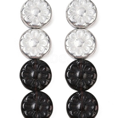 Czech Pressed Glass Beads GLAA-I061-48A-1