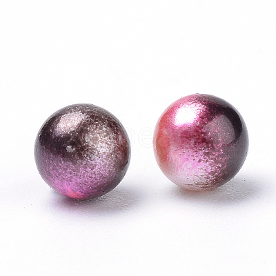 Rainbow Acrylic Imitation Pearl Beads LS-OACR-R065-4mm-A12-1