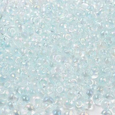 6/0 Inside Colours Fringe Glass Seed Beads SEED-A034-03J-1