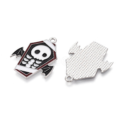 Halloween Theme Alloy and Enamel Pendants ENAM-T021-31D-01P-1