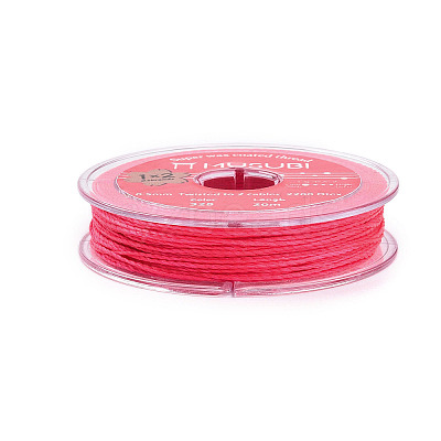 2-Ply Round Waxed Cotton Thread Cords YC-T004-01A-27-1