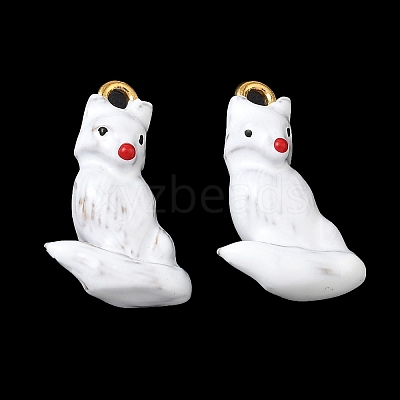 304 Stainless Steel Enamel Pendants STAS-L316-22G-07-1